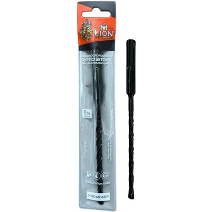 Бур по бетону M-Lion, MDD6260P, 6х260 мм, SDS+, двойная резьба