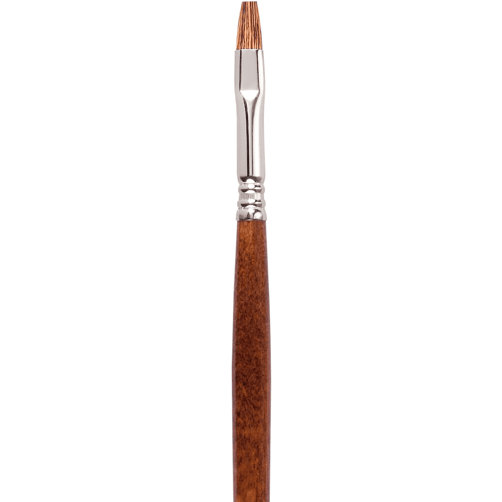 Кисть "Escoda Versatil Brush L/H", синтетика, темно-коричневый, плоская, №8 - 2