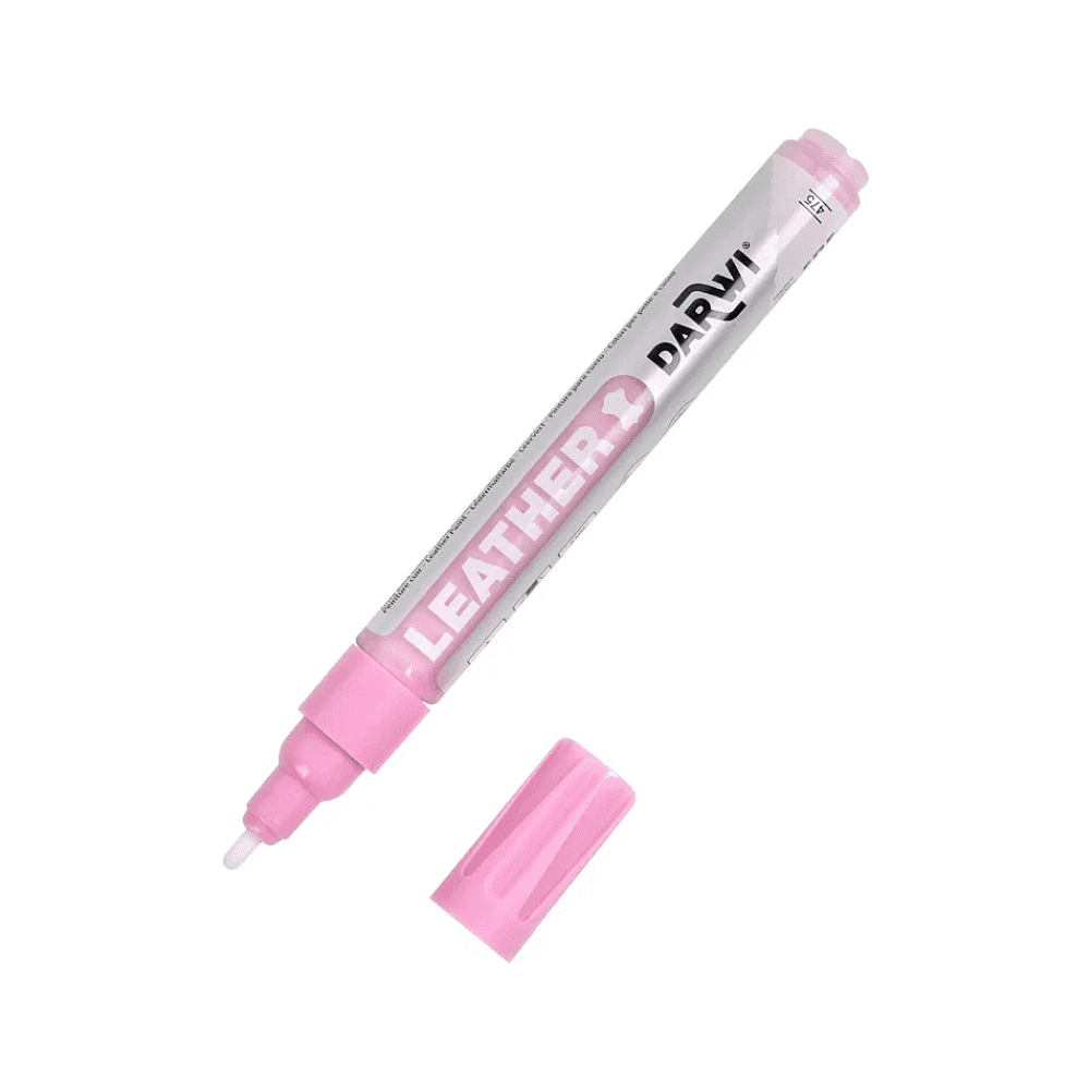 Маркер акриловый для кожи "Darwi", 2 мм, розовый - 2