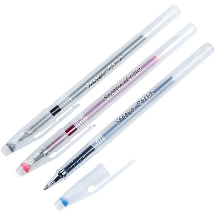 Ручка гелевая "Status", 0.7 мм, прозрачный, стерж. синий - 2