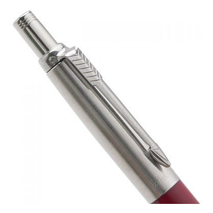Ручка шариковая автоматическая "Parker Jotter Kensington Red CT", 0.7 мм, красный, серебристый, стерж. синий - 3