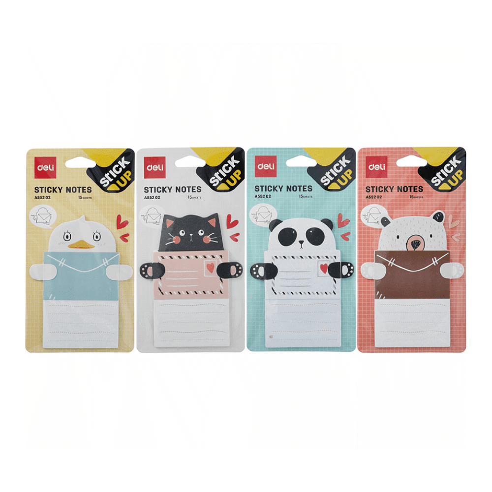 Бумага для заметок "Stick up", 76x101 мм, 15 листов, ассорти