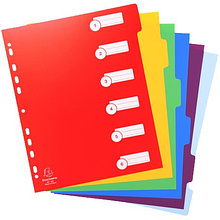 Разделитель "Exacompta", A4, ассорти