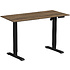 Стол с электроприводом WellDesk Basic 1300x675х18 черный/дуб санта-фе винтаж (9191456+9178196)