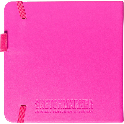 Скетчбук "Sketchmarker", 12x12 см, 140 г/м2, 80 листов, фуксия - 2