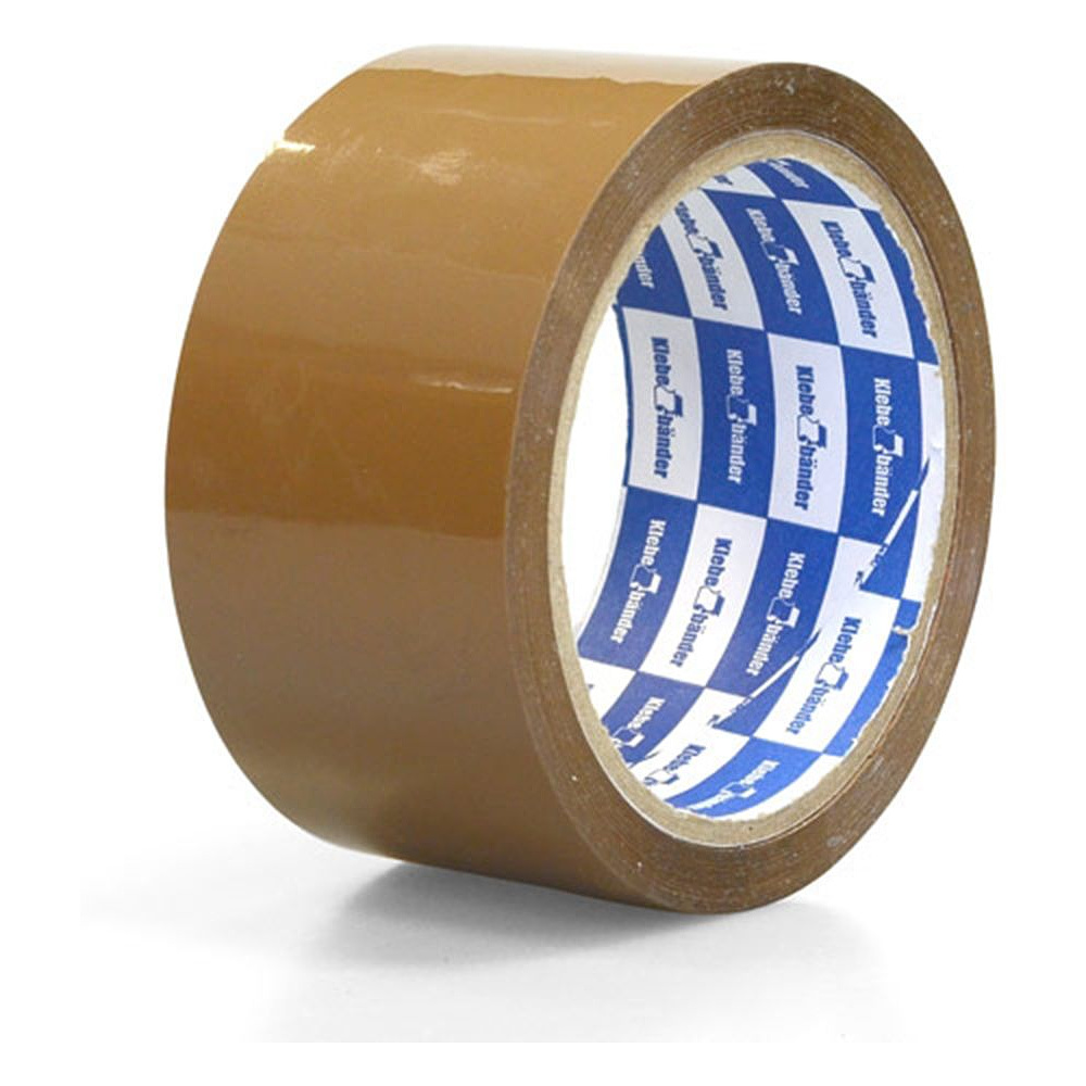 Клейкая лента упаковочная "Klebebander", 50x57 мм/м, 45 мкм, коричневый