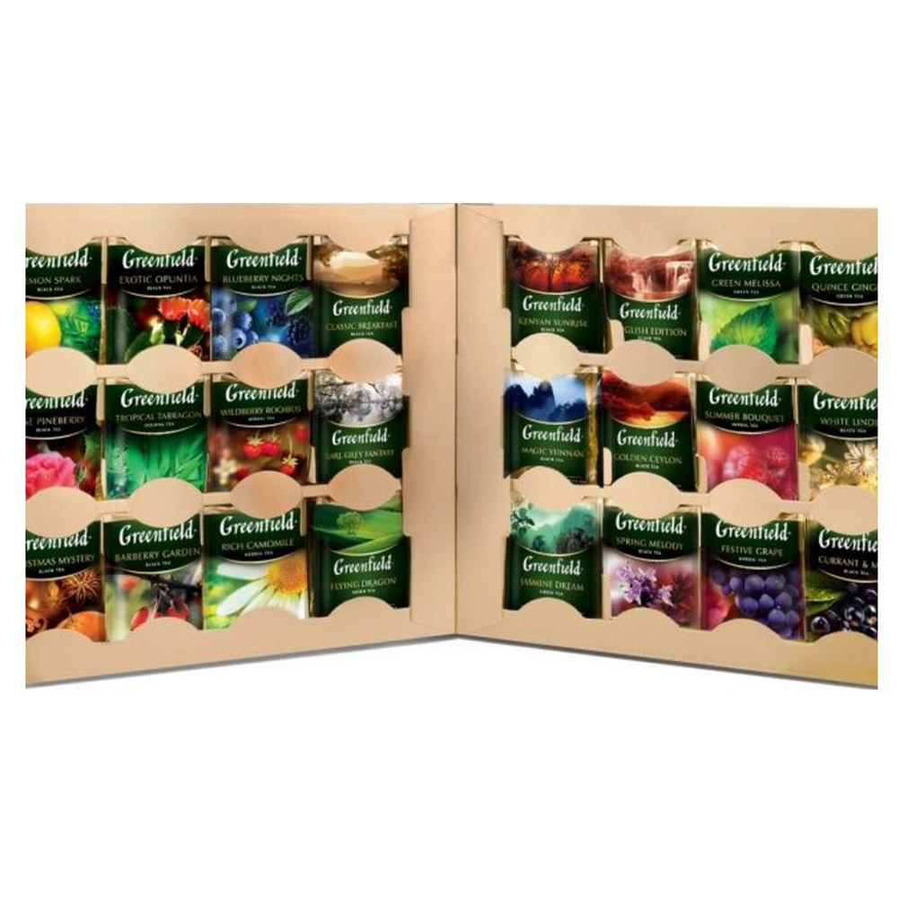 Чай "Greenfield" Превосходный, 96 пакетиков x1.5-2 г, ассорти - 3