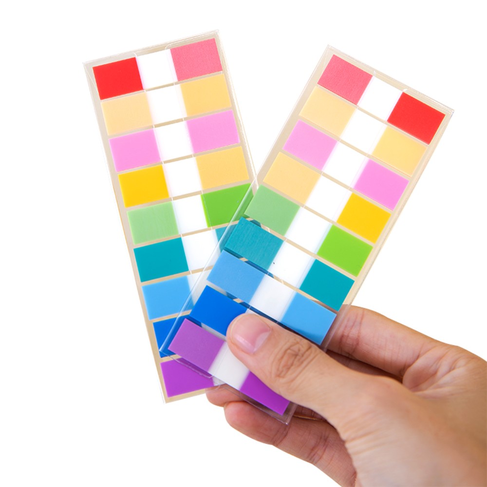 Закладки пластиковые Deli "Stick up", 12x44 мм, 180 шт, ассорти