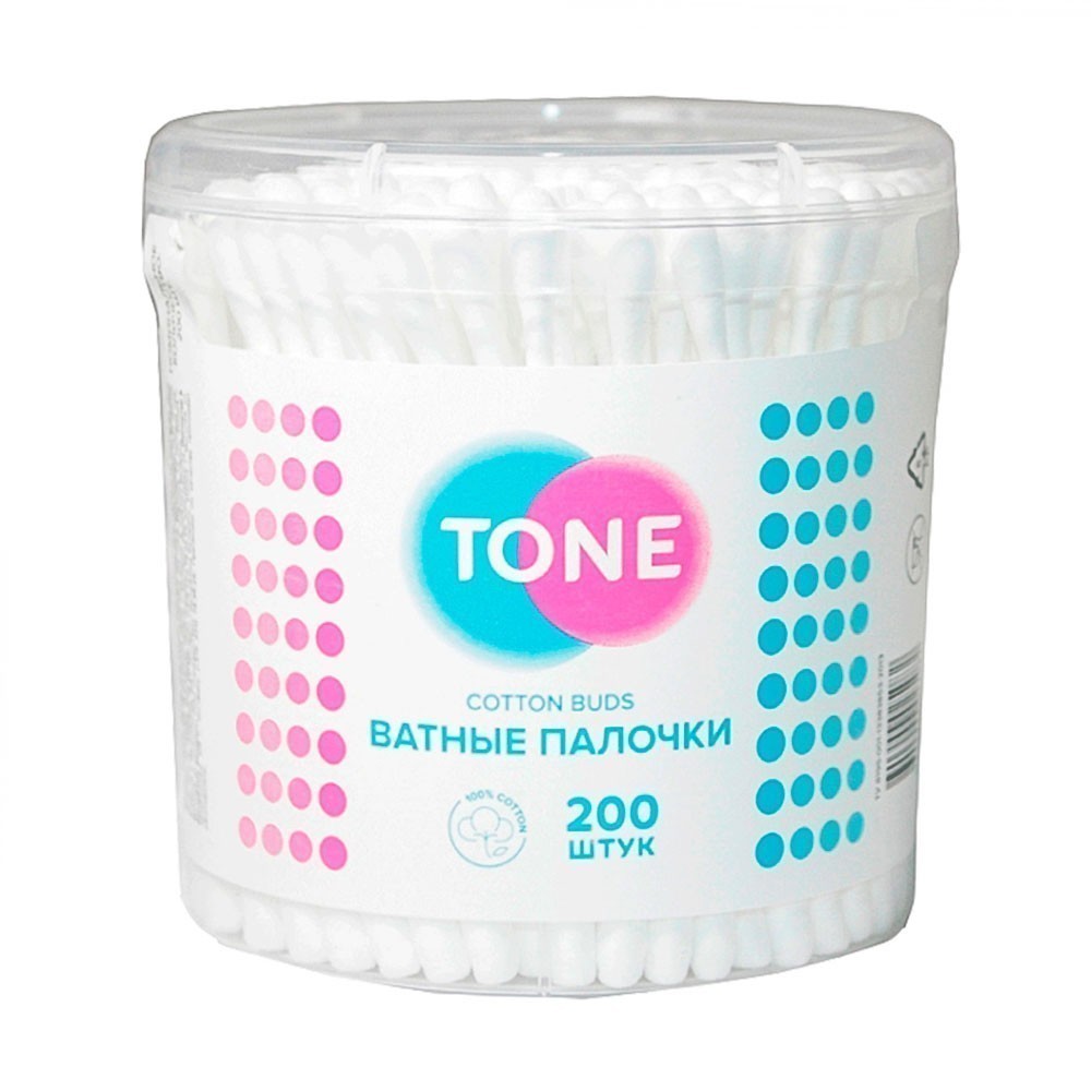 Ватные палочки TONE 200 шт/уп
