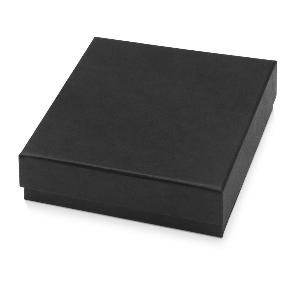 Коробка подарочная "Smooth M" для ручки, флешки и блокнота A6, черный