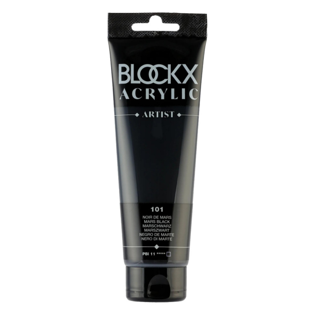 Краски акриловые "Blockx", 101 марс черный, 120 мл