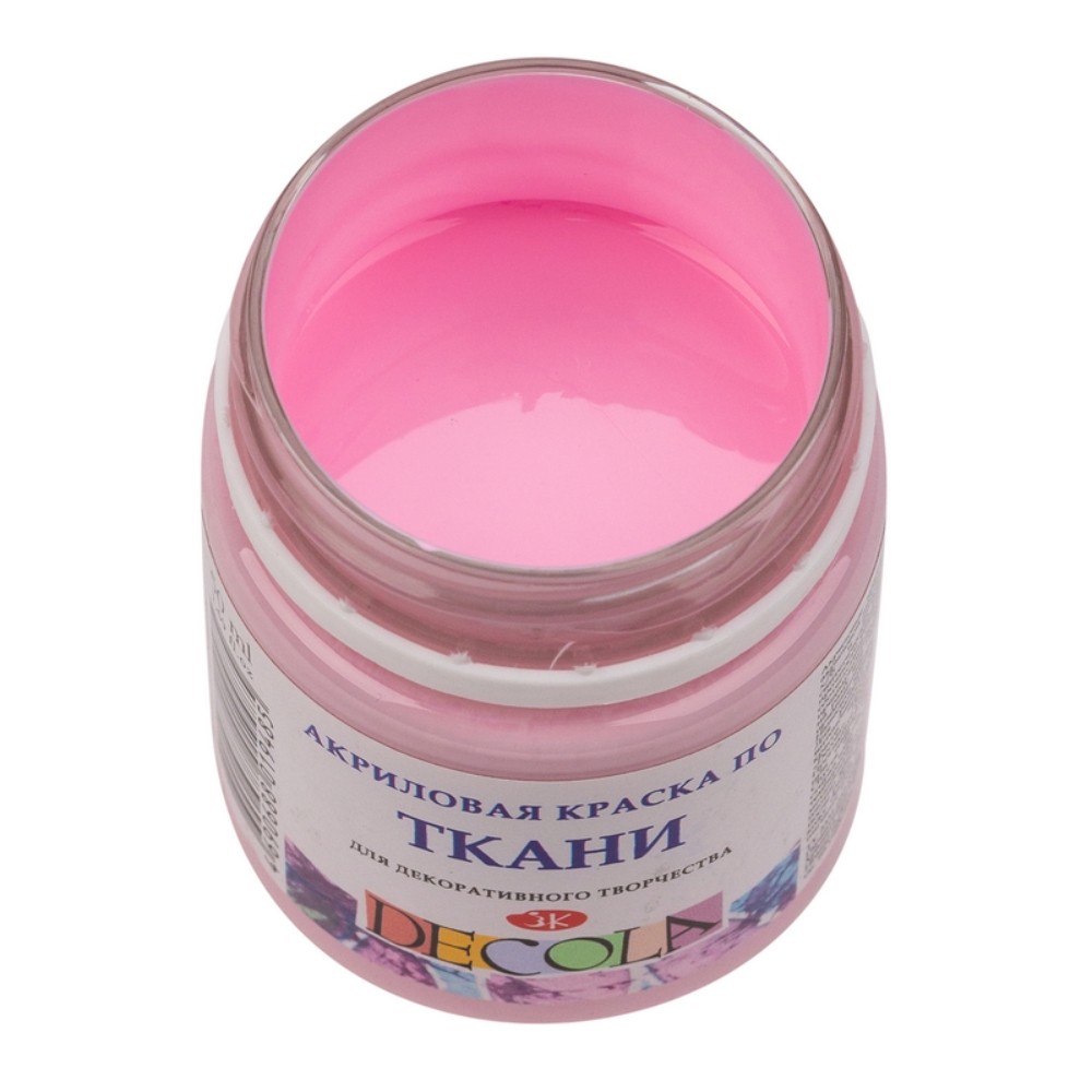 Краска акриловая по ткани "Декола", 370 сакура, 50 мл., банка