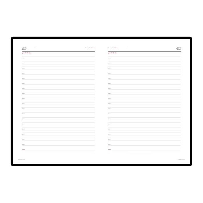 Ежедневник недатированный "Sidney Nebraska", A4, 272 страницы, бордовый