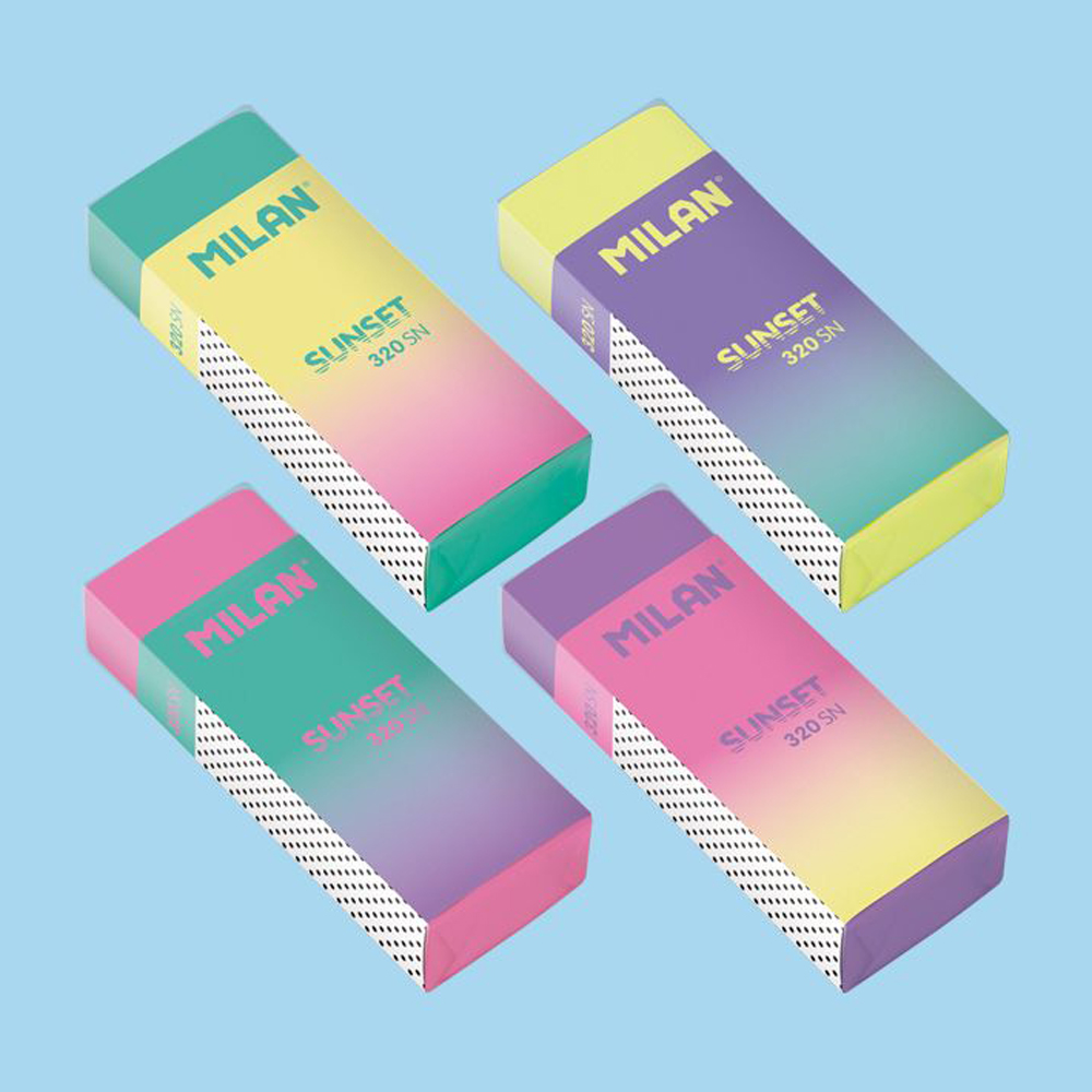 Ластик Milan "Sunset 320SL", 1 шт, ассорти - 3