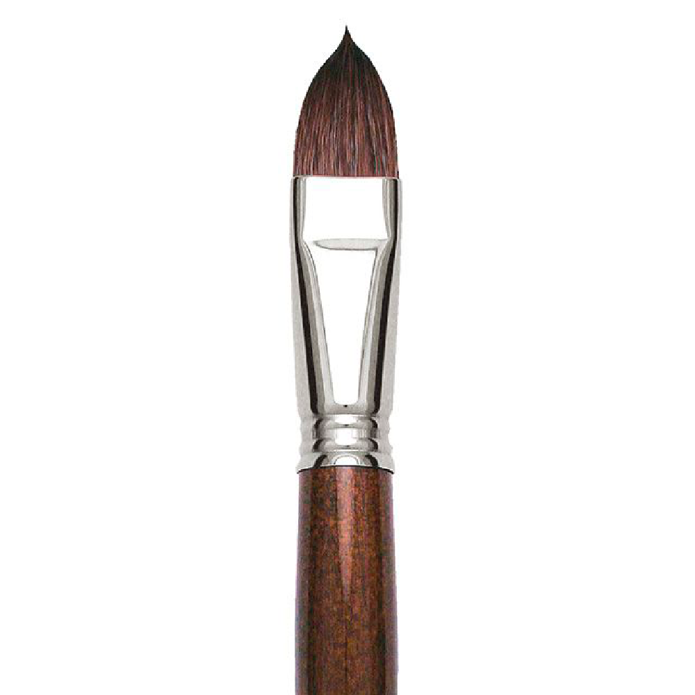 Кисть "Escoda Versatil Brush L/H", синтетика, темно-коричневый, плоская, №20