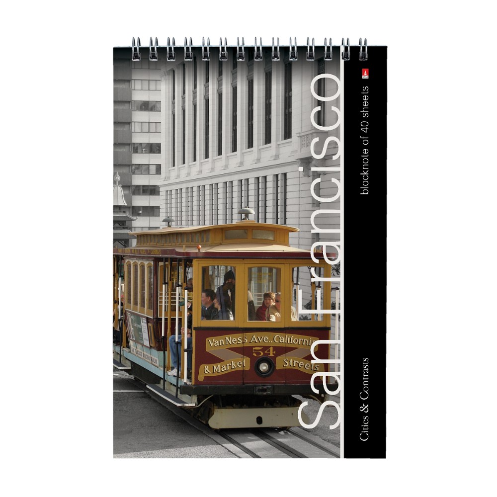 Блокнот "Города" , 40 листов , A5 , 127x202 мм , ассорти