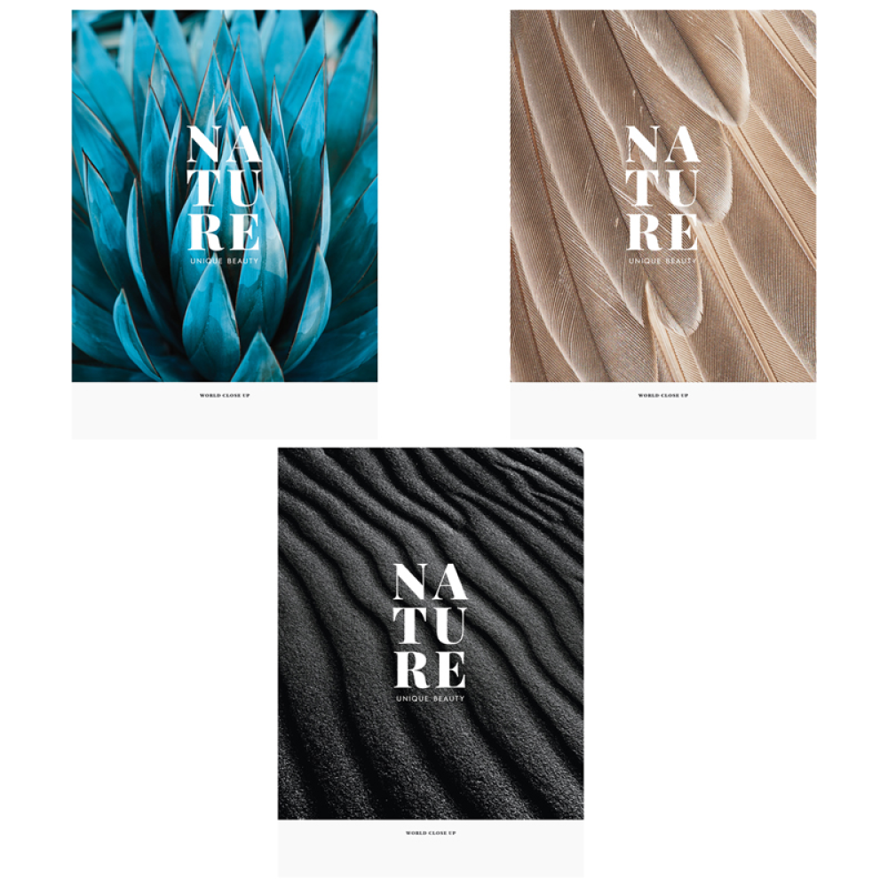 Тетрадь "Nature", А4, 48 листов, клетка, ассорти