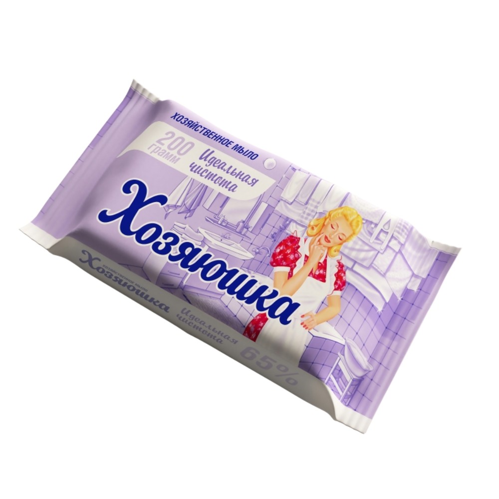 Мыло хозяйственное "Хозяюшка", 65%, 200 г
