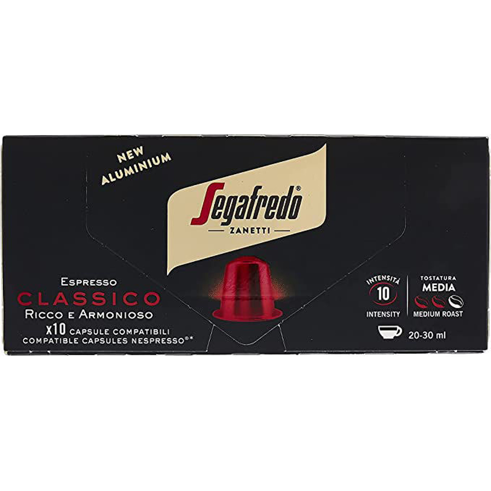 Капсулы "Segafredo" Classico для кофемашин Nespresso, 10 порций