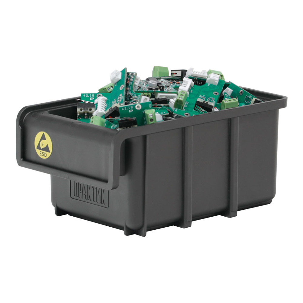 Ящик пластиковый "Практик ESD", 170x105x80 мм