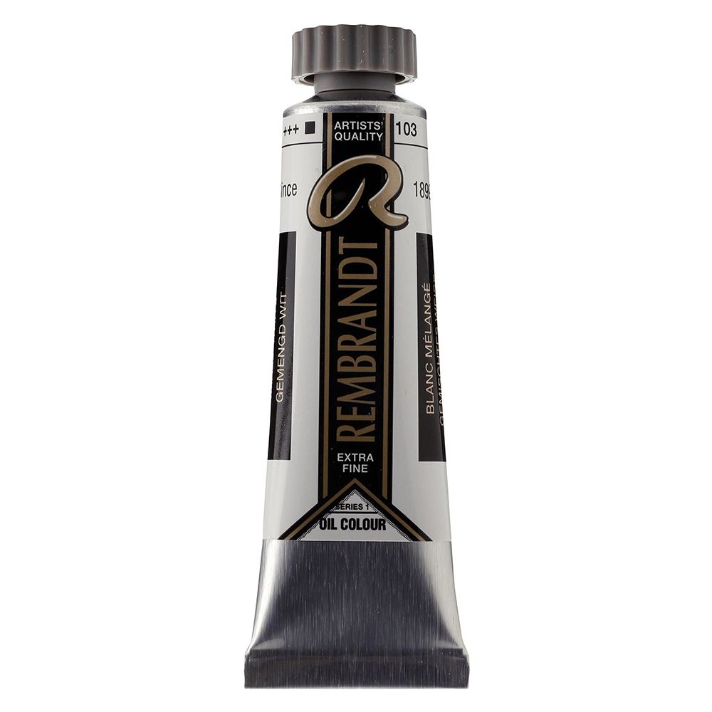 Краски масляные "Rembrandt", 103 белила смешанные, 15 мл, туба