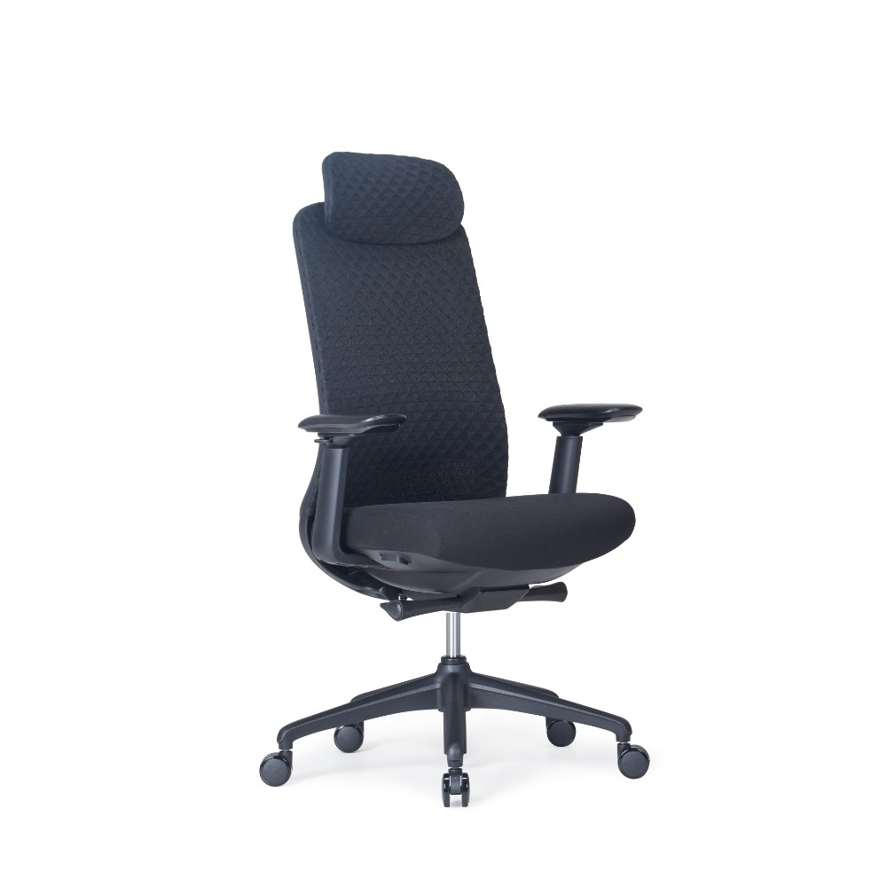 Кресло для руководителя SitZone CH-531A, ткань, пластик, черный, -30%