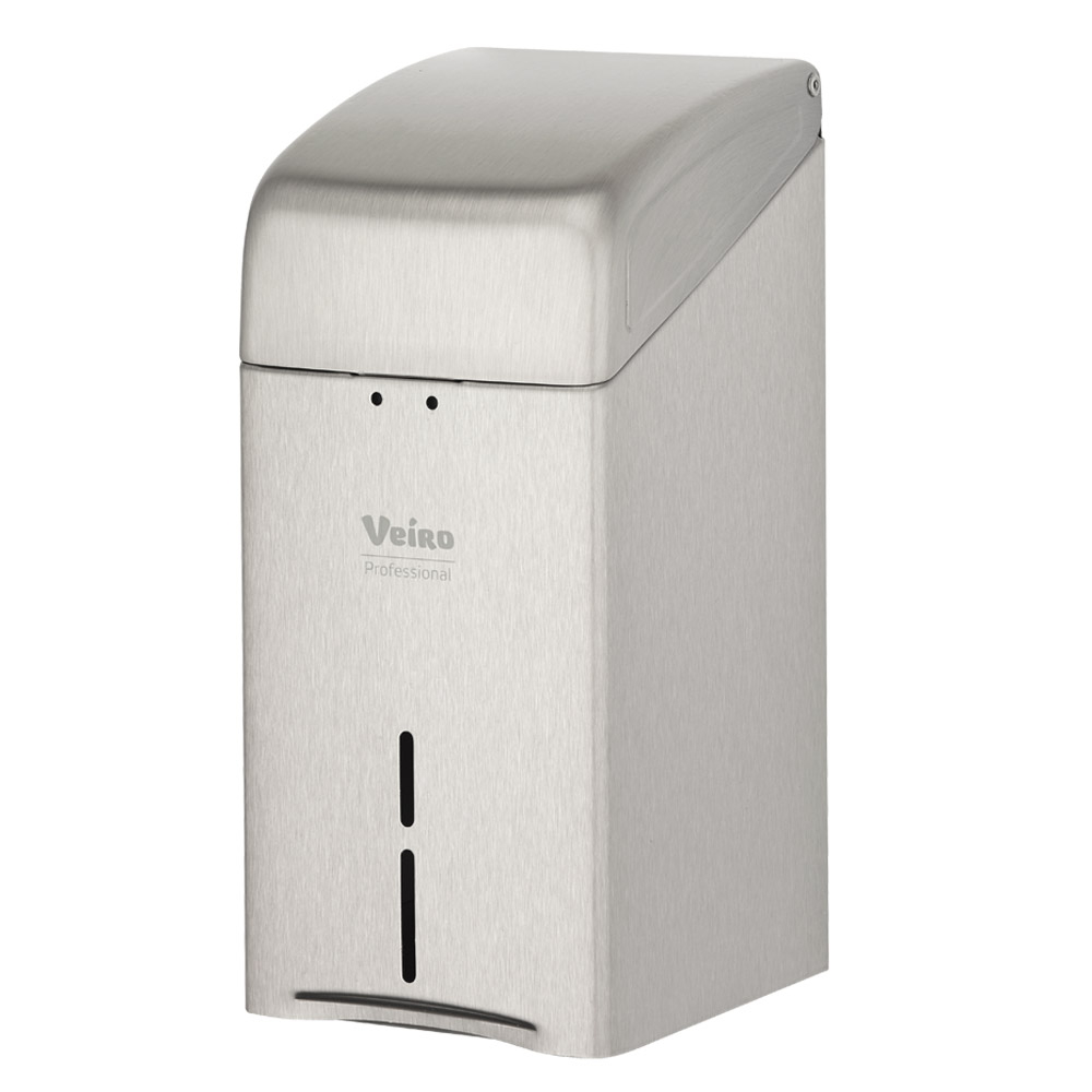Диспенсер Veiro Professional "L-ONE Steel" для туалетной бумаги листовой, серебристый
