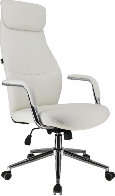 Кресло д/руководителя EVERPROF Bell экокожа, кремовый, крестов. хром
