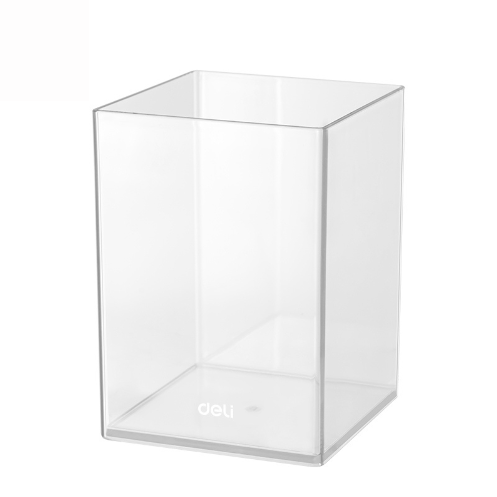 Карандашница "Deli", прозрачный