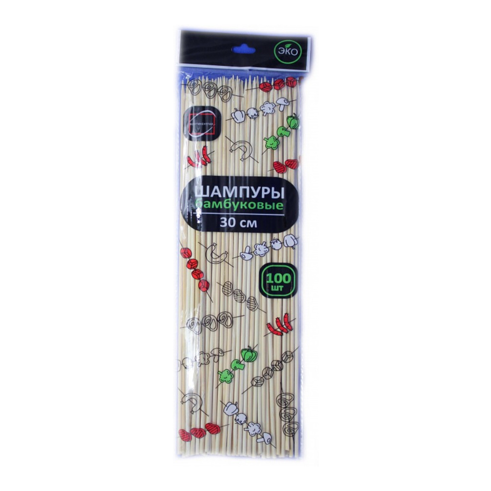 Шампур для шашлыка 30см, 100шт./упак.