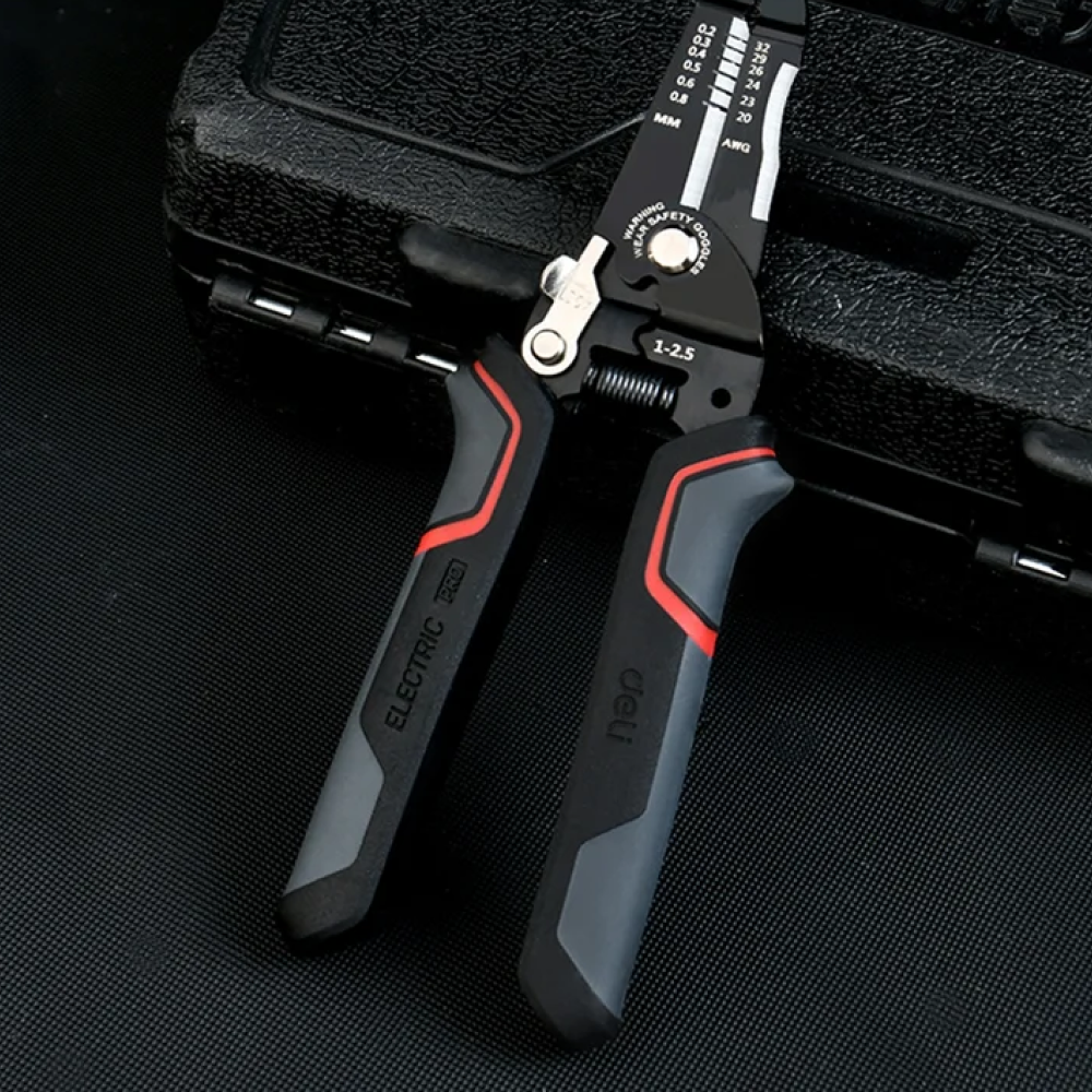 Инструмент для снятия изоляции Deli RS EDL383028, 180 мм, 0.2- 0.8 мм