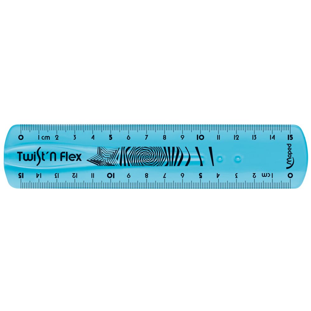 Линейка Maped "Twist n Flex", 15 см, ассорти