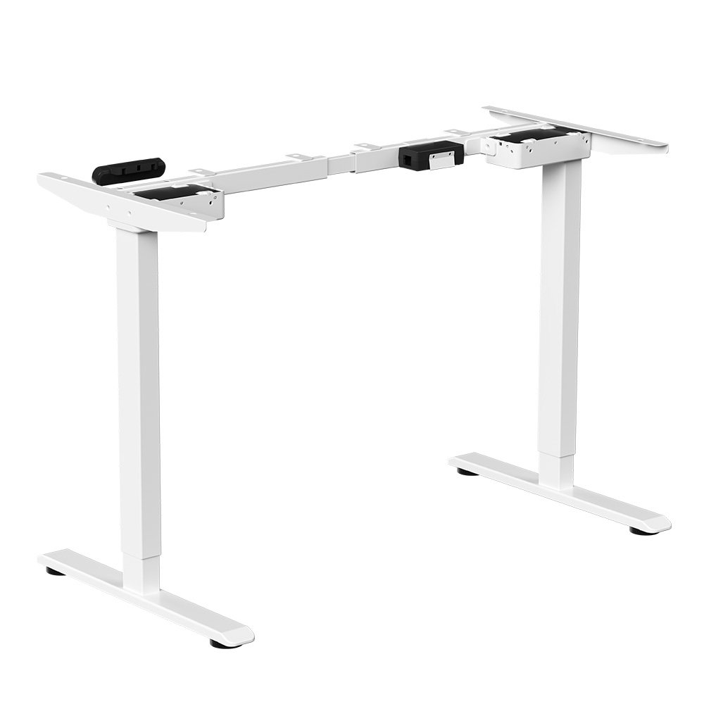 Стол с электроприводом WellDesk Prime 1300x675х18 белый/дуб канзас коричневый (9191462+9072451) - 5