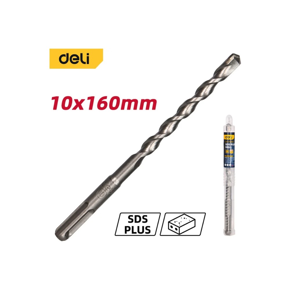 Бур по бетону Deli YS EDH-Y101600, 10x160 мм, SDS-PLUS