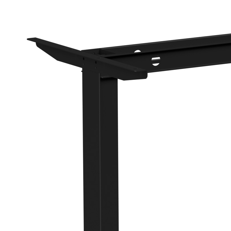 Стол с электроприводом WellDesk Basic 1300x675х18 черный/дуб хантон темный (9191456+9178197) - 4