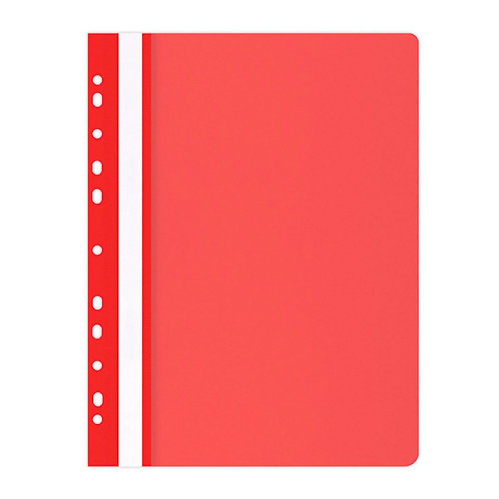 Папка-скоросшиватель с перфорацией "Office Product", А4, красный