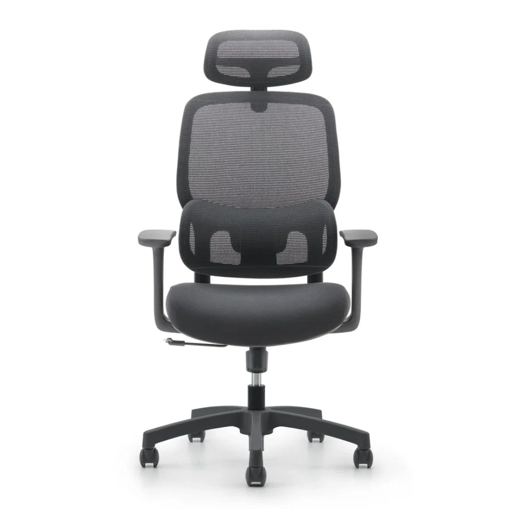 Кресло для руководителя SitZone U-073A сетка, ткань, пластик, черный, -30%