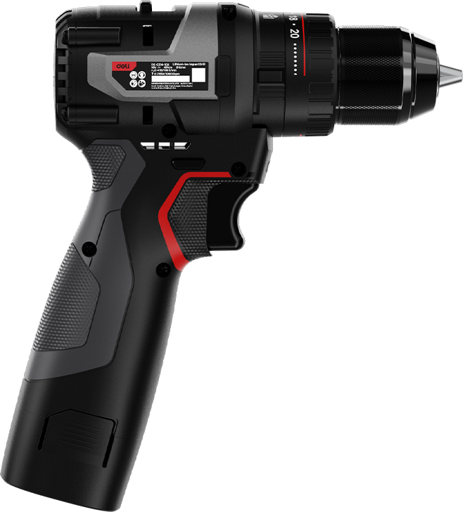 Аккумуляторная дрель-шуруповерт Deli RS EDE-CZ16-1D2 16 В, 45 Нм, 2 АКБ, 2 Ач, сумка - 6