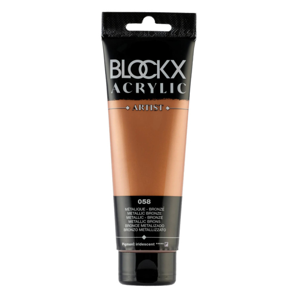 Краски акриловые "Blockx", 058 бронза металлик, 120 мл