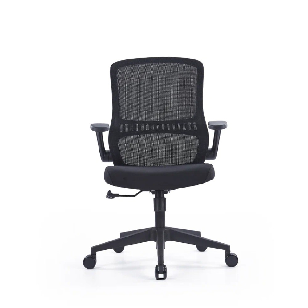 Кресло для персонала SitZone CH-526B сетка, ткань, пластик, черный