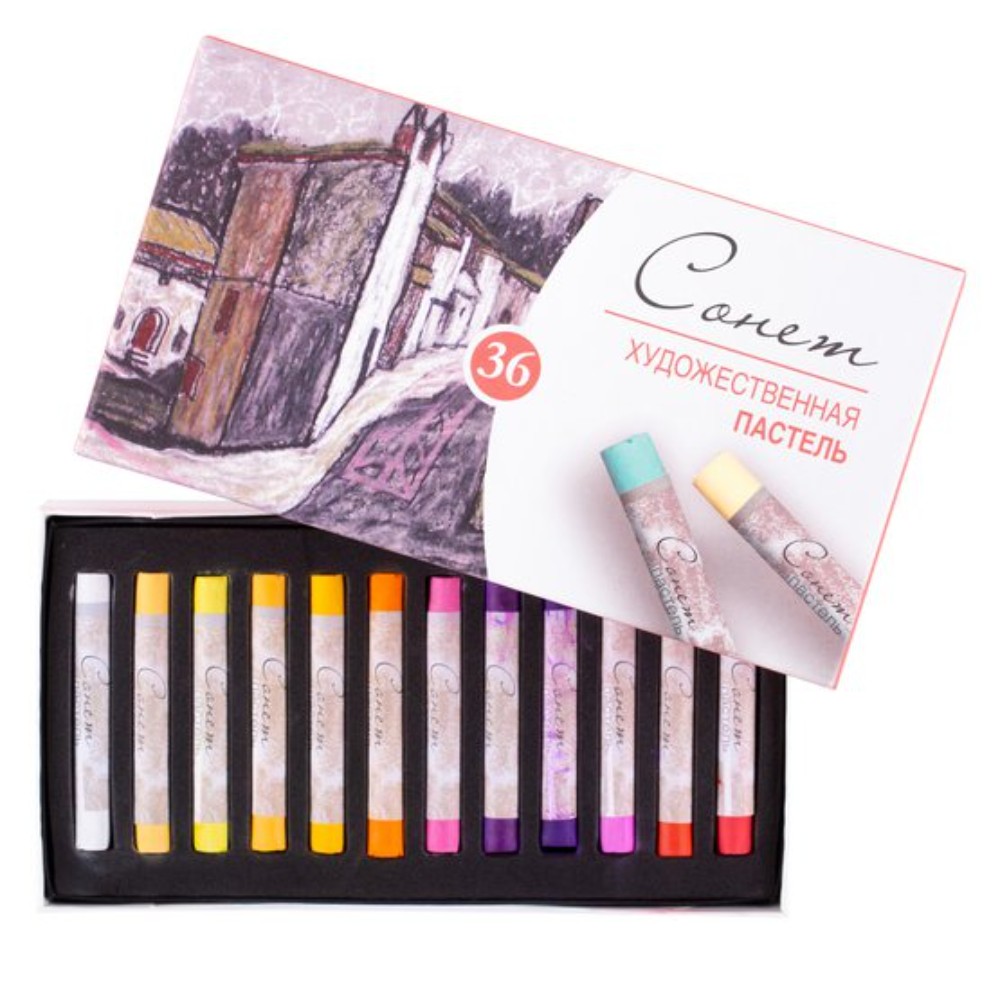 Набор сухой пастели "Сонет", 36 цветов