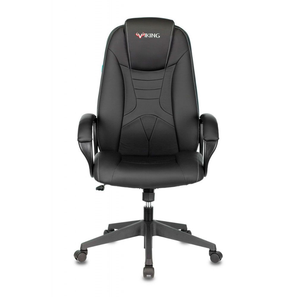 Кресло игровое Бюрократ "Zombie 8", экокожа, пластик, черный