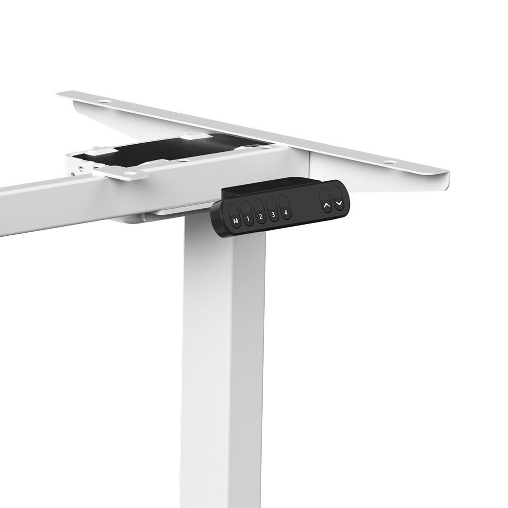 Стол с электроприводом WellDesk Prime 1300x675х18 белый/сосна аланд полярная (9191462+9072455) - 7