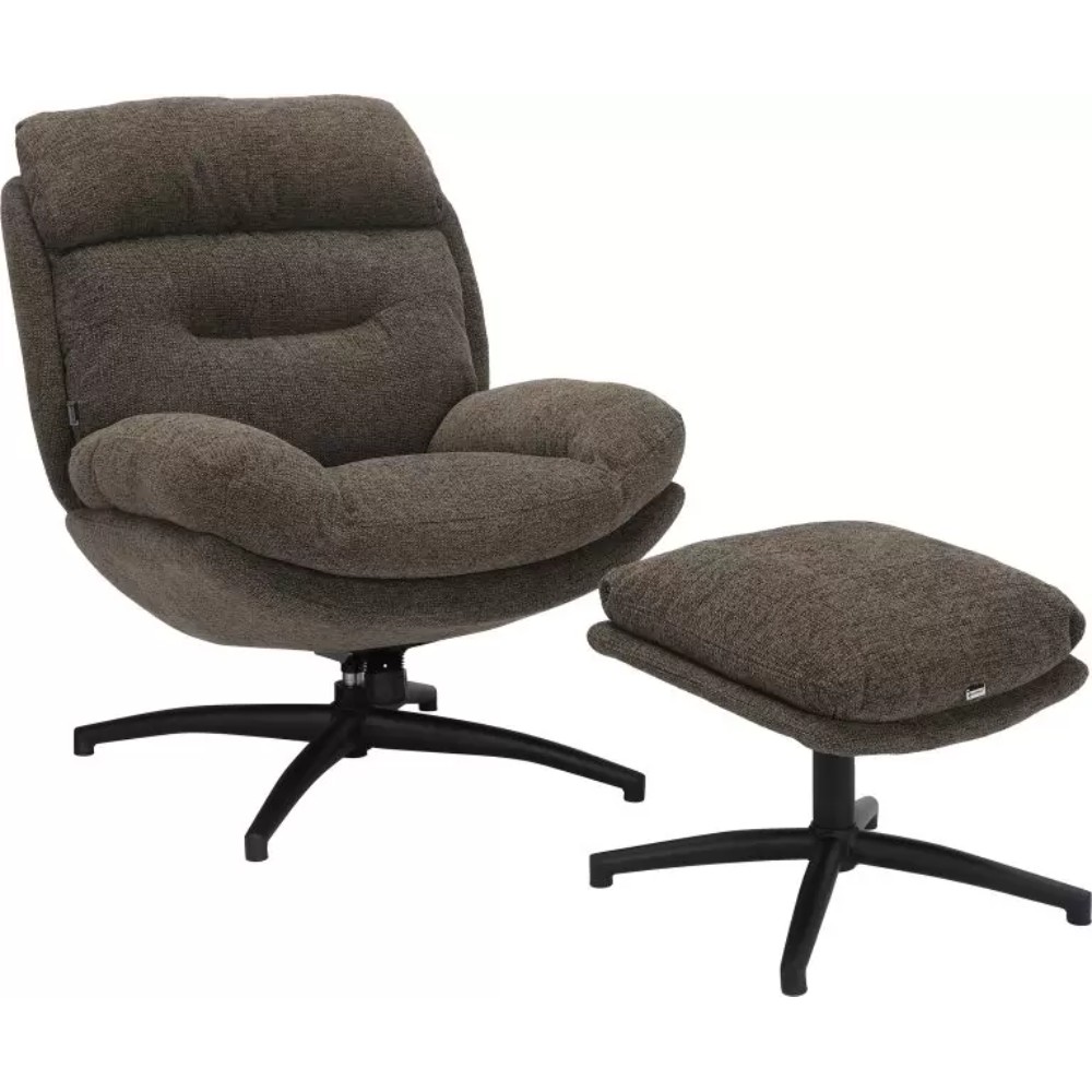 Кресло мягкое EVERPROF Kiwi, ткань, темно-коричневый