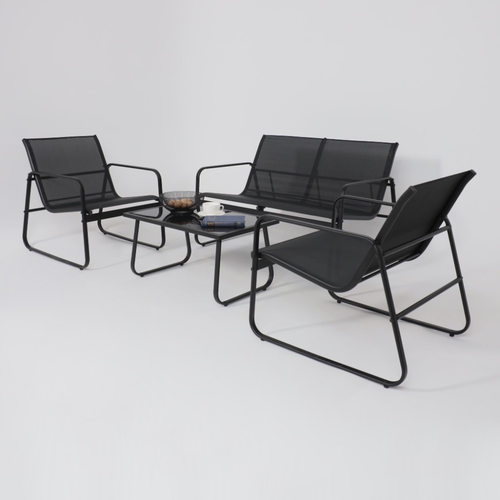 Комплект мебели садовой AksHome VERANDA (кресло 2 шт, диван 1 шт, стол 1 шт), черный - 20