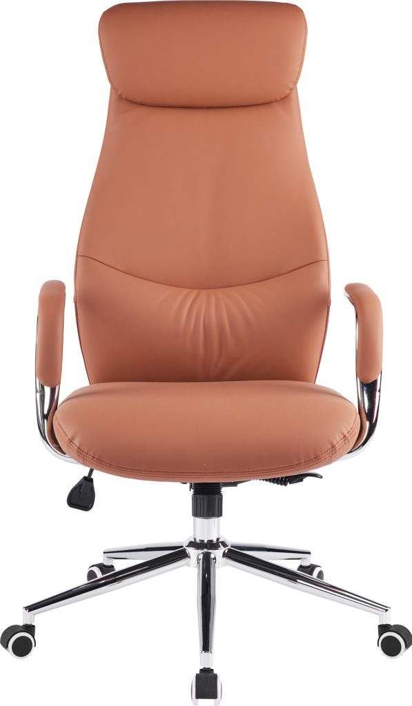 Кресло д/руководителя EVERPROF Bell экокожа, коричневый, крестов. хром - 2