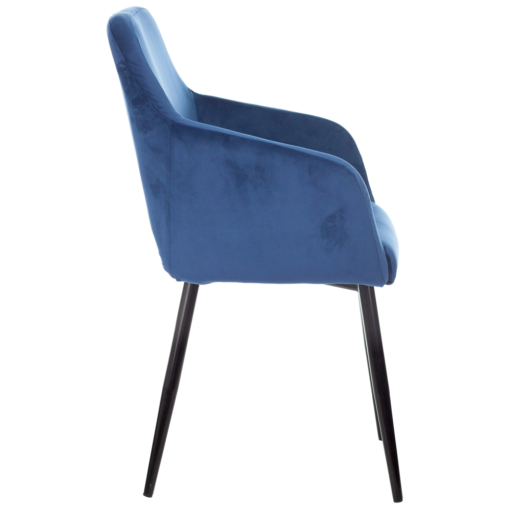 Кресло "Бюрократ CH-380F", ткань, сапфировый, каркас металл, корпус черный