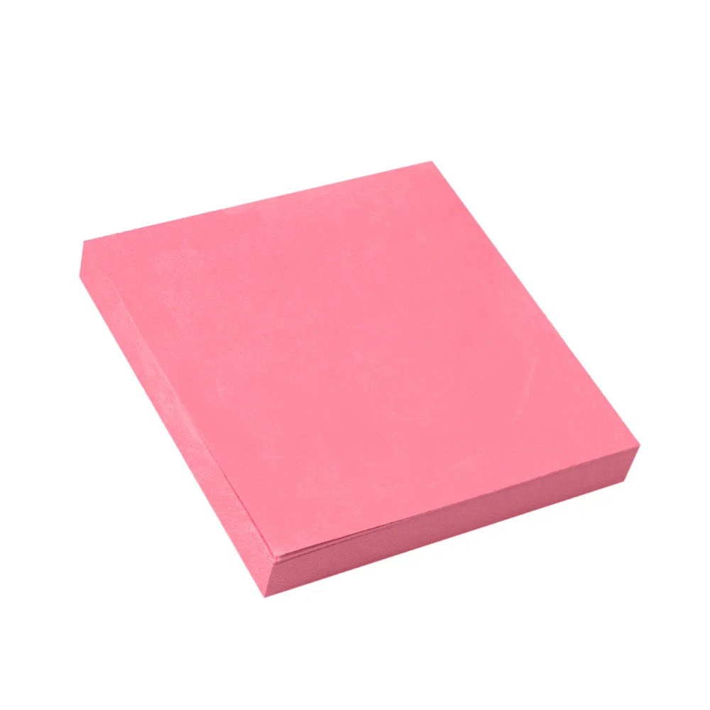 Бумага для заметок на клейкой основе "Yesli:", 75x75 мм, розовый неон