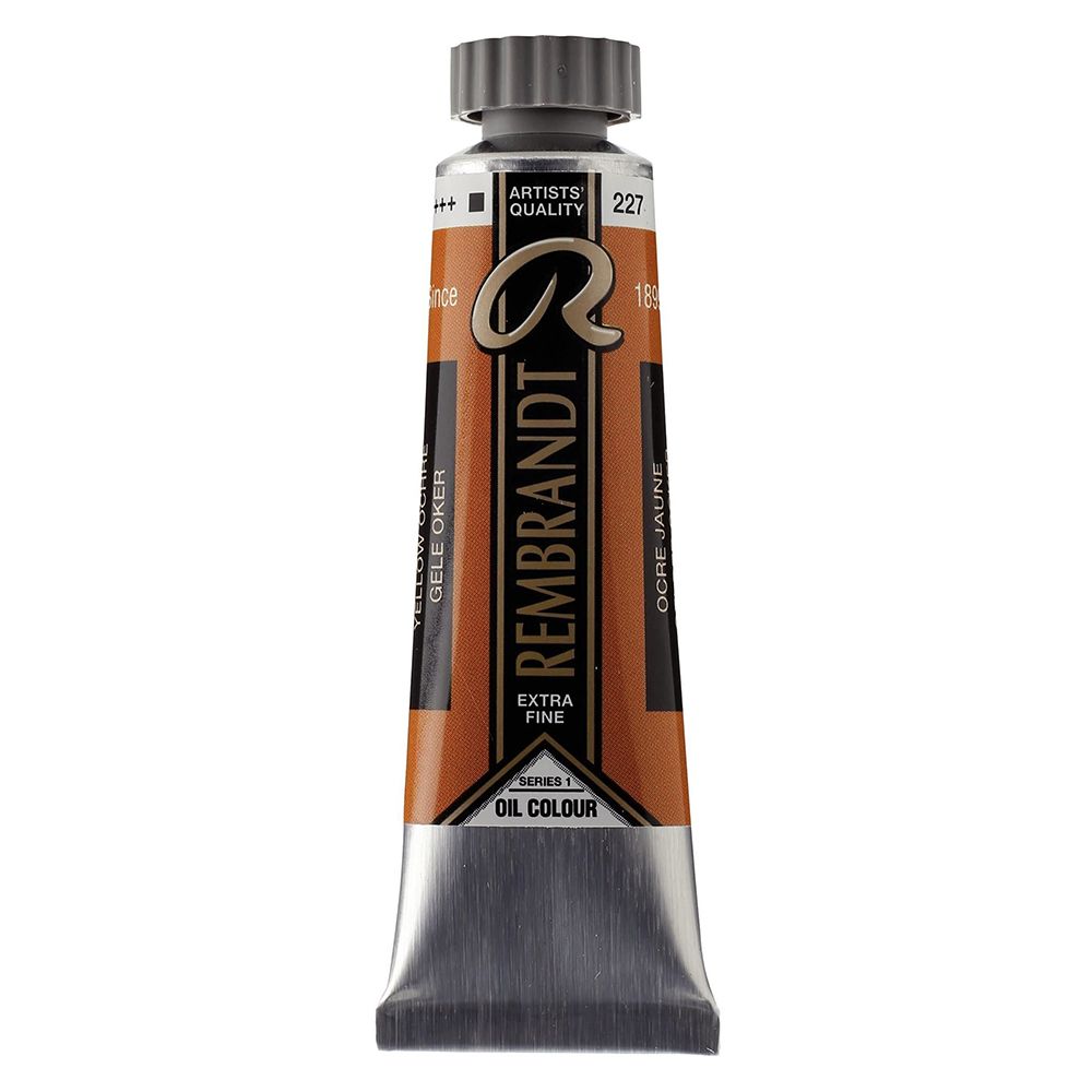 Краски масляные "Rembrandt", 227 охра желтая, 15 мл, туба