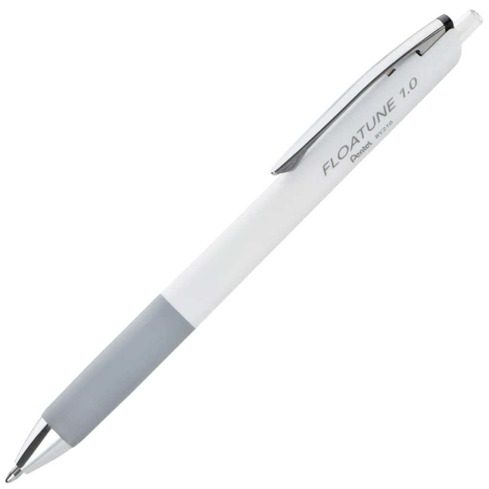 Ручка-роллер "Floatune", 1,0 мм, белый, стерж. черный